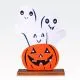 Dekoracija za halloween, iz filca na PVC podstavku, z LED lučko, 31cm, sort.