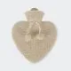 Termofor s prevleko, v obliki amfore, 1l, 100% poliester, 23x26cm, sort.