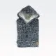 Pulover s kapuco - Hoodie, XXXL, UNI, 100% poliester - mehka flanela , one size, sort.