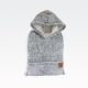 Pulover s kapuco - Hoodie, XXXL, UNI, 100% poliester - mehka flanela , one size, sort.