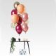 Set balonov iz lateksa, zlato/roza, 12kom, 33cm