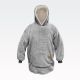Pulover s kapuco - Hoodie Solid Color, XXXL, UNI, 100% poliester - mehka flanela , one size, sort.