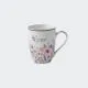 Lonček, motiv cvetja, 330ml, kitajski porcelan, sort.