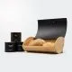 Set posod za shranjevanje živil (posoda za kruh: 35x25x15.5cm, 3x doza: 10x12cm), bambus/kovina, sort.