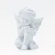 Angel sedeč, bel, polimasa,6x4cm, 62g, sort.