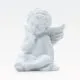 Angel sedeč, bel, polimasa,6x4cm, 62g, sort.