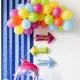 Girlanda iz balonov, "Arches Summer", (pisani baloni), lateks, 3m