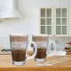 Set za Latte Macchiato, kozarec steklen 2x 330ml+ 2x žlička