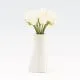 Vaza keramična, bela,10.5x15cm