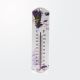 Termometer, motiv sivke, MDF, 21.5x7x0.5cm, sort.