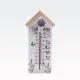 Termometer, MDF, 24.5x11.5x0.9cm, sort.