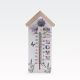 Termometer, MDF, 24.5x11.5x0.9cm, sort.