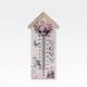 Termometer, MDF, 24.5x11.5x0.9cm, sort.