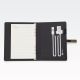 Rokovnik, črn, z magnetnim zapiranjem, A5, 100 strani + Power Bank, Bluetooth, USB ključ, zvočnik, snemalnik, NFC polnjenje