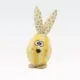Jajce v obliki zajčka, pena/poliester/les, 9x9x25cm, sort.