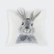 Vzglavnik "Bunny", 40x40cm. 100%poliester, sort.