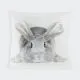Vzglavnik "Bunny", 40x40cm. 100%poliester, sort.