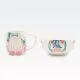Set skodelice 360ml, 9cm in sklede, 600ml, 14x6cm, živalski motiv, porcelan, sort.