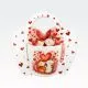 Skodelica, zaljubljeni mački s srčki, v darilni embalaži, "LOVING CATS", 460ml, new bone, 9cm