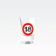 Kozarci za žganje prometni znak 18, 6/1, 25ml, 7cm