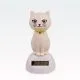 Figura gibajoča, mačka, s solarno celico, 10cm, sort.