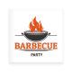 Papirnate servite, bele, BBQ party, 33x33cm, 20kos
