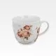 Skodelica vrtnice, v darilni embalaži, "SECESSION",  460ml, new bone, 9cm