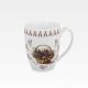 Skodelica košara  s sivko, v darilni embalaži, 350ml, new bone, 10.5cm