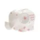 Hranilnik, slon, roza, My first money bank, kitajski porcelan, 8.5x13.5cm