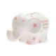 Hranilnik, slon, roza, My first money bank, kitajski porcelan, 8.5x13.5cm