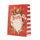Vrečka darilna, božična, z napisom, 23x18x10cm, sort.