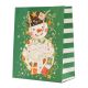 Vrečka darilna, božična, z napisom, 40x30x12cm, sort.