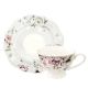Set skodelic za kavo s podstavki 6/1, Bella, new bone, 200ml