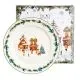 Krožnik božični motiv, CHRISTMAS VILLAGE, v darilni embalaži, new bone, 27x2cm