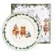 Krožnik božični motiv, CHRISTMAS VILLAGE, v darilni embalaži, new bone, 27x2cm