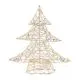 Smreka z LED lučkami, zlata, 30 LED, 40cm