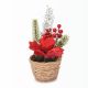 Božične rože v košari, 25cm