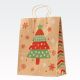 Darilna vrečka, božična, eko, 33x26x12cm, sort.
