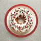 Dekorativni krožnik, rdeči, PVC, 33cm
