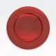 Dekorativni krožnik, rdeči, PVC, 33cm