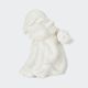 Angel sedeč, bel, keramika, 8cm, sort.
