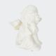 Angel sedeč, bel, keramika, 8cm, sort.
