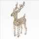 Jelenček zlat, božična dekoracija, 40 LED, na baterije, 37cm
