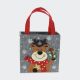 Darilna vrečka, božični motiv, filc, 18cm, sort.