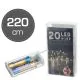 Lučke božične, 20 LED, za notranjo uporabo, na baterije + TIMER, 220cm