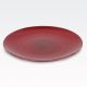 Krožnik dekorativen, rdeči, PVC, 47cm