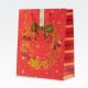 Vrečka darilna,  40x30x12 cm, Božič, rdeča,  sort