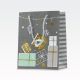 Vrečka darilna, 40x30x12 cm, božična, bela ali zelena, sort