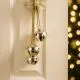 Viseča dekoracija za na vrata, zlati kraguljčki, 45cm