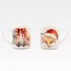 Set 2 skodelic, božični motiv, porcelan, 265ml